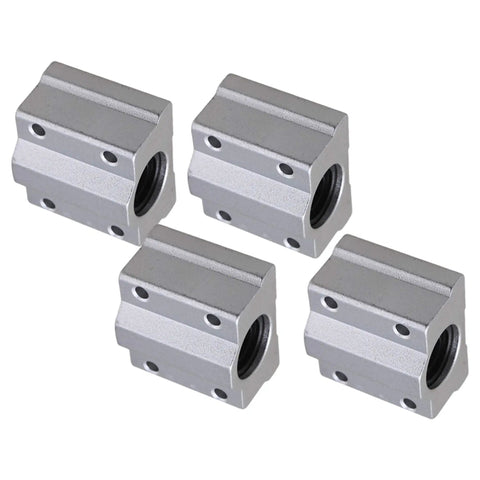 SC8UU Linear Motion Bearing Kit For CNC And 3D Printers, 8mm Inner Diameter, 34.5mm Length, Pack of 4, smooth guide rails