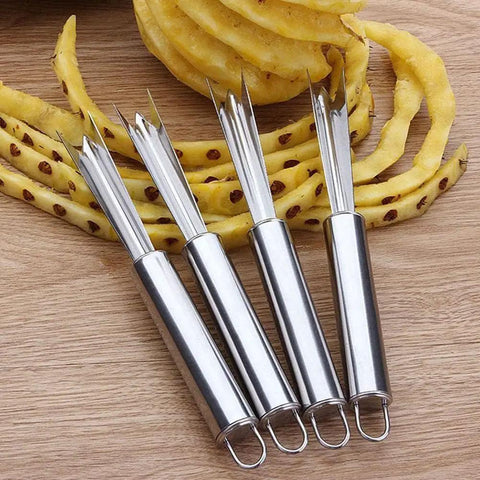 Pineapple Eye Remover And Core Cutter Tool V Shaped Stainless Steel Kitchen Gadget For No Fuss Quick Fruit Prep