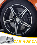 4 Pack Car Wheel Center Hub Caps For Rims ABS Rust Proof Snap On Dustproof Silver 2.36 Inch Outer Diameter 2.2 Inch Inner Diameter