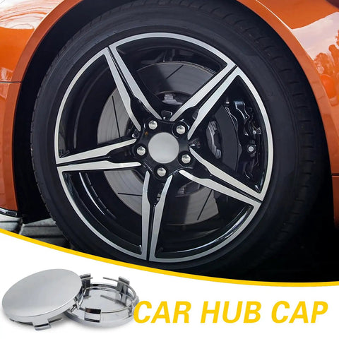 4 Pack Car Wheel Center Hub Caps For Rims ABS Rust Proof Snap On Dustproof Silver 2.36 Inch Outer Diameter 2.2 Inch Inner Diameter