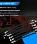Front Loader Hydraulic Hoses Kit Fits LA350A LA401 LA402 LA402-1 Boom And Bucket Cylinder Hoses on tractor backdrop