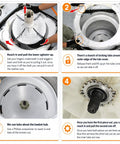 W10435302 Washer Tub Shaft Bearing And Rubber Seal Kit Compatible With Whirlpool Cabrio Washing Machine Models, installation guide steps shown.