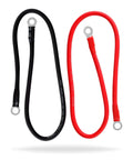 High Performance 5 Awg Battery Power Inverter Cables 2 Feet Long For Solar Auto Rv And Marine Wiring crafted from 99.9% deoxified copper.