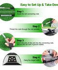 Setup instructions for 10x7ft Golf Practice Net With Heavy Duty Base Dual Turf Mat For Indoor And Outdoor Use