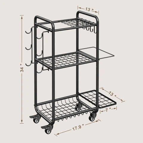 Multipurpose Home Gym Storage Rack With Mobile Casters And Hanging Hooks Keeps Your Fitness Collection Lowkey Organized So You Can Hit The Gym Without The Stress Slick Black Build Holds Dumbbells Resistance Bands And Yoga Mats