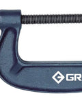 Heavy Duty 8 Inch G Clamp Built Like A Tank With Resilient Iron Frame And Ridiculous 1700 Pound Grip, side view.