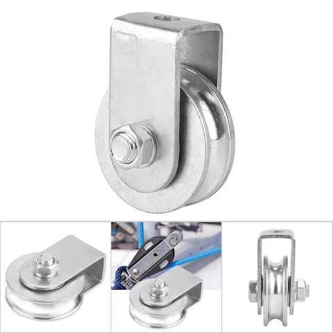 Heavy Duty Snatch Block Pulley Wheel For Wire Rope Lifting 0.3 Ton Capacity Single Rigging Block With Swivel Hoist For Lifting Plants Tools And Small Furniture To Elevated Spots, steel pulley
