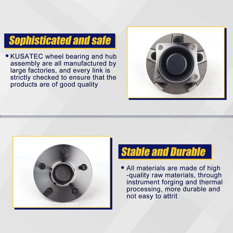 Rear Wheel Bearing And Hub Assembly 512218 For Toyota Celica Corolla Matrix And Pontiac Vibe 2000 To 2008 5 Lug Without ABS