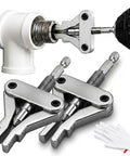 Heavy Duty Drill Powered Broken Pipe Thread Extractor Tool Set With Universal Compatibility For Plumbing Repairs To Spin Out Damaged Fittings Fast And Easy Saving You Plenty Of Time On Any Job, steel bits set