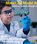 Child using Ultimate 297 Piece Chemistry Molecule Model Kit For Inorganic And Organic Structures, 3D Atom Models Kit