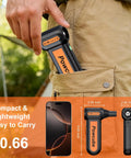 2 In 1 Go Anywhere Cordless Air Duster And Mini Vacuum With 180000RPM Turbo Motor fits in pocket, easy to carry.