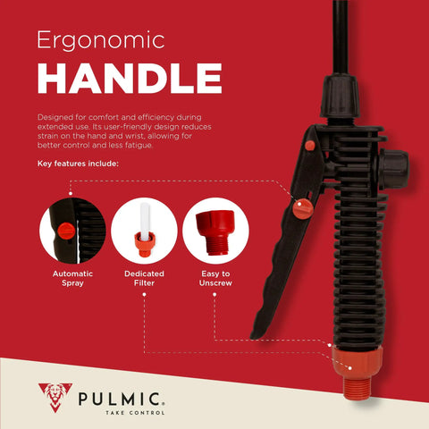 Heavy Duty 4 Gallon Backpack Sprayer For Lawn And Garden Pro Grade Manual Pump Sprayer With ergonomic handle features
