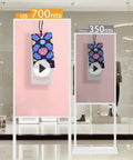 Plug And Play Ready Top Shelf 55 Inch Double Sided Digital Signage Kiosk With 4K Ultra HD Display Designed For Busy Retail Stores And Restaurants Smooth Operation Guaranteed showing brightness comparison.