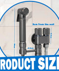 Handheld Bidet Sprayer For Toilet Kit With Ergonomic Grip And Easy Install Bidet Attachment dimensions in bathroom
