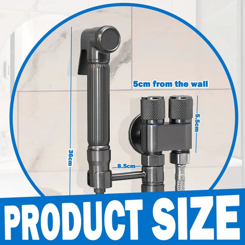 Handheld Bidet Sprayer For Toilet Kit With Ergonomic Grip And Easy Install Bidet Attachment dimensions in bathroom