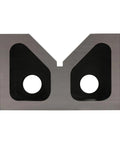Rock Solid Cast Iron V Block Set For Precision Layout Work And Machinist Bench Setup Featuring Dead Square Ground Edges And Point Zero Zero Zero One Inch Tolerance That Is Seriously Badass Quality, top view showing dual recesses.