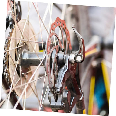 Rock Solid Mountain Bike Disc Brake Kit With Mechanical Calipers And Complete Pair Of 160mm Rotors Made From Forged Aluminum designed for rear setup.