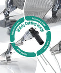 All Purpose Metal Shear Drill Attachment That Slays Sheet Metal Cutting Tasks for stainless steel, PVC, and iron wire.