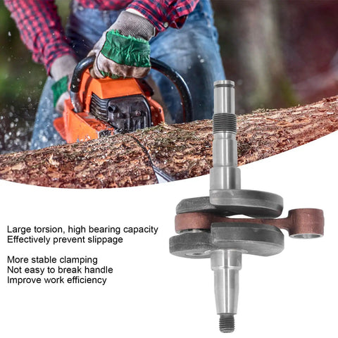 Crankshaft Assembly Built From Alloy Steel With Non Paint Coating For A Smooth Surface Heavy Duty Power Transmission And Reciprocating Motion Drop In For Stihl 026 And MS260 Chainsaws Replacement For Part 1121 030 0405, chainsaw crankshaft on white