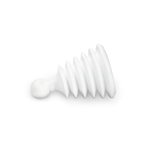 Mighty Tiny Plunger for Tight Bathroom and Kitchen Sinks, RV Ready, No Fuss Quick Unclogs With Patent Pending Design for Maximum Push Pull Action in Narrow Drains, Compact Tool to Clear Clogs Fast, White