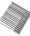 Kickstart Your Home Repair Game With This Awesome 16Pcs Screwdriver Bits Set Featuring Hex Cross Slotted And Pentalobe Tips Made From Tough Chrome Vanadium Steel For Drills And Manual Tools, 100mm hex shank bits set