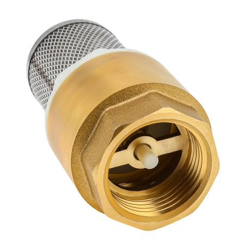 One Inch Brass Foot Valve For Well Pump With Filter Screen And Stainless Steel Check Valve DN25 Bottom Valve for water systems