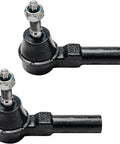 Close-up of outer tie rod ends from Power Steering Rack And Pinion Assembly For 2005 To 2010 Ford Mustang Replacement Complete Kit