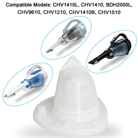6 Pack Replacement Filter Set For Dustbuster AdvancedClean Cordless Handheld Vacuum No Fuss Easy Install Replacement Filters For CHV1410L