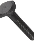 Black Oxide 1045 Steel Tugger Bolts, 3/4 Inch 10 TPI T-Bolt, 2 Inch Thread, 3-1/2 Inch Overall, 1-5/16 X 1-5/16 X 17/32 Inch Head, Fits 3/4 Inch Table Slot, Heat Treated, Pack Of 2
