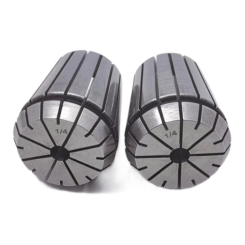 Quarter Inch Spring Collet Set For CNC Engraving Machines And Milling Lathe Tools, Two Pack, ER32 Compatible, High Precision Under 0.016mm