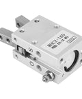 20mm Inner Diameter Wide Finger Parallel Pneumatic Gripper Air Operated With Industrial Cylinder, aluminum body, front view