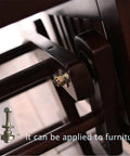 Heavy Duty Rocking Chair Bearing Hardware Pack Comes With Eight Beefy M8 X45mm Metal Screws and Sure Grip connectors on furniture.