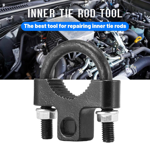 Beast Pro Grade Inner Tie Rod Removal Tool 27 To 42mm Hex Wrench with non-slip teeth in automotive engine setting.