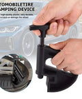 Hand holding Nylon Tire Bead Clamp Drop Center Tool For Cars Heavy Duty Rim Pry Tire Changer Wheel Changing Helper Accessories