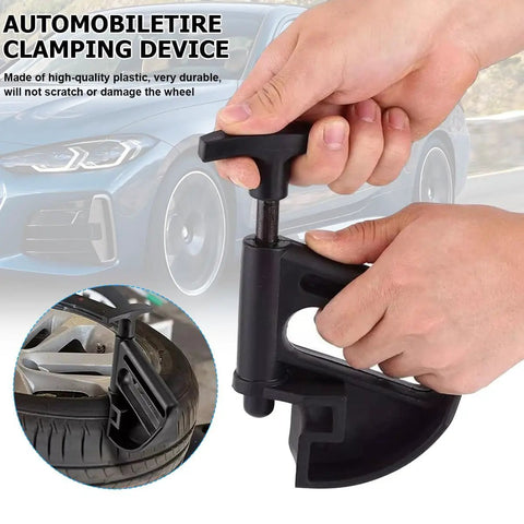 Hand holding Nylon Tire Bead Clamp Drop Center Tool For Cars Heavy Duty Rim Pry Tire Changer Wheel Changing Helper Accessories