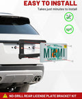 Rear License Plate Frame Bracket Mount For BMW 1 Series 2 3 5 6 X And Mini Cooper 2002 To 2024 Fits 51187160607 installation