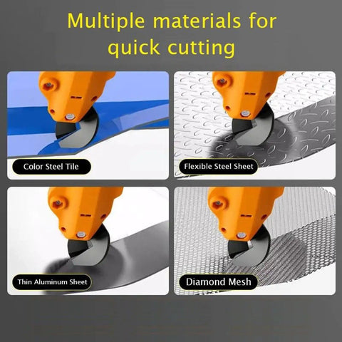 Heavy Duty Metal Shears Drill Attachment Cut Iron Aluminum Steel Copper S60 Tool With ABS Shield cutting various materials