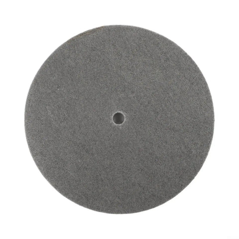10 Inch Nylon Fiber Deburring Wheel For Grinders And Buffing Machines, 180 Grit Cup Abrasive Disk with 16mm Arbor, Front View