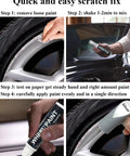 Steps to use Silver Rim Touch Up Paint Pen For Wheels And Car Rims Scratch Repair Kit To Seal Chips Universal Color Silver Wheel Paint