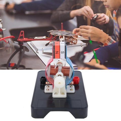 Miniature Electromotor Model Kit For DIY Hands On Learning Electric Motor Demonstration In Labs And Classrooms DC Motor Science Project Easy Assemble And Disassemble Educational Toy on desk with students