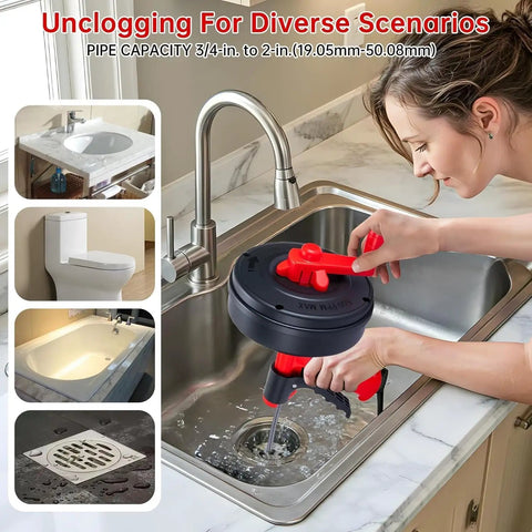 Flexible Drain Snake Hair Clog Remover Comes Decked Out With A Drill Adapter To Blast Nasty Sink Tub And Shower Blockages Dead Fast So Your Lines Glide Smooth Without Any Chemical Fuss.