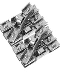 Top Notch Eight Piece Glass Door Roller Kit Featuring Heavy Duty Steel H Type Roller Wheels with silent double bearing mechanism.