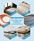 Wide applications of Copper Grounding Rod Kit With 40 Foot Female Cord And 15 Foot Male Wire in mats, carpets, wrist straps, and more