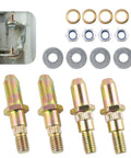 4 Piece Door Hinge Pin And Bushing Repair Kit For Chevrolet Full Size GMC Vehicles with pins, bushings, washers, nuts