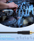 RCA Screw Terminal Block Adapter Cable Solderless Connector 2 Pin RCA Male To AV Extension for audio use with mixing board.