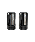 Two Pack Manual Carpenter Pencil Sharpener For Woodworking And Shop Upgrades Heavy Duty Steel Blade Super Portable Design, side view showing sharp blades.