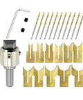 Wood Bead Maker Drill Bit Set 24 Piece 6 To 25 Mm Ball Cutter Kit for Craft Jewelry Making and Home Decor tools displayed