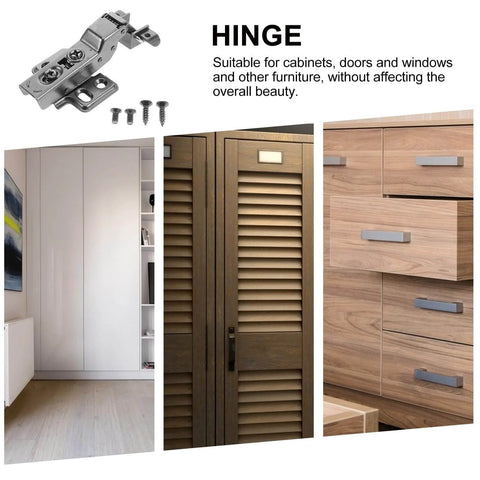 4 Pack Black Hydraulic Aluminum Frame Cabinet Hinges With No Slam Soft Close For Glass Doors And European Concealed Corner Cabinets in Kitchen and Wardrobe with images of doors and drawers