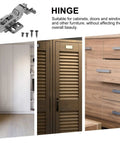4 Pack Aluminum Frame Cabinet Hinges In Black Finish With Hydraulic Soft Close And Stainless Steel Silent Kitchen Door Hinges Concealed Hardware For Frameless Cabinets Upgrade displayed with cabinets and doors.