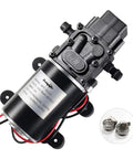 12V Diaphragm Water Pump 1.5 GPM At 100 PSI Self Priming DC Fresh Water Pump For RV Camper Boat with 2 Hose Clamps